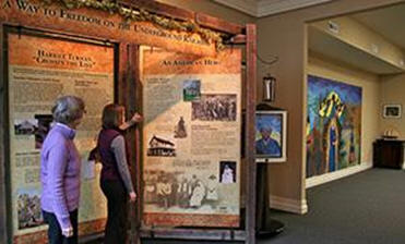Exhibits at the Harriet Tubman Museum and Educational Center
